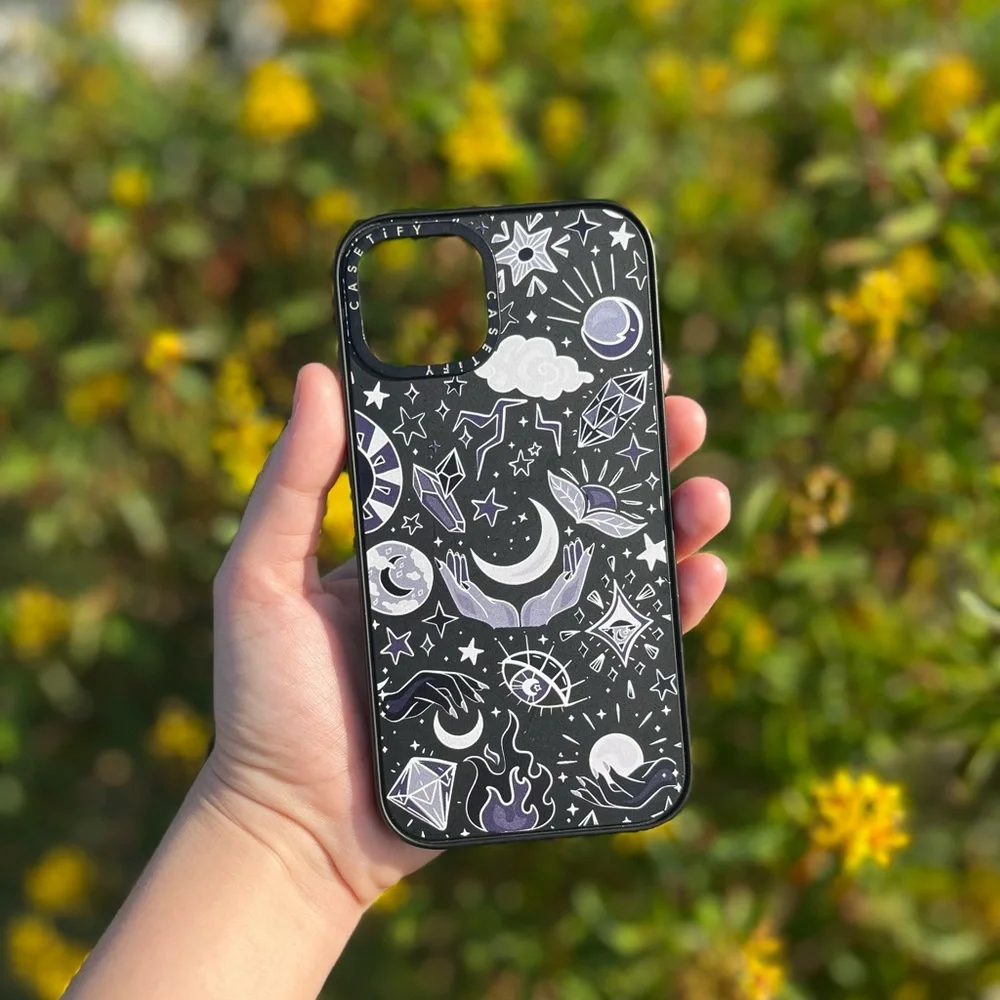 Casetify Black & White Celestial iPhone 13 Case